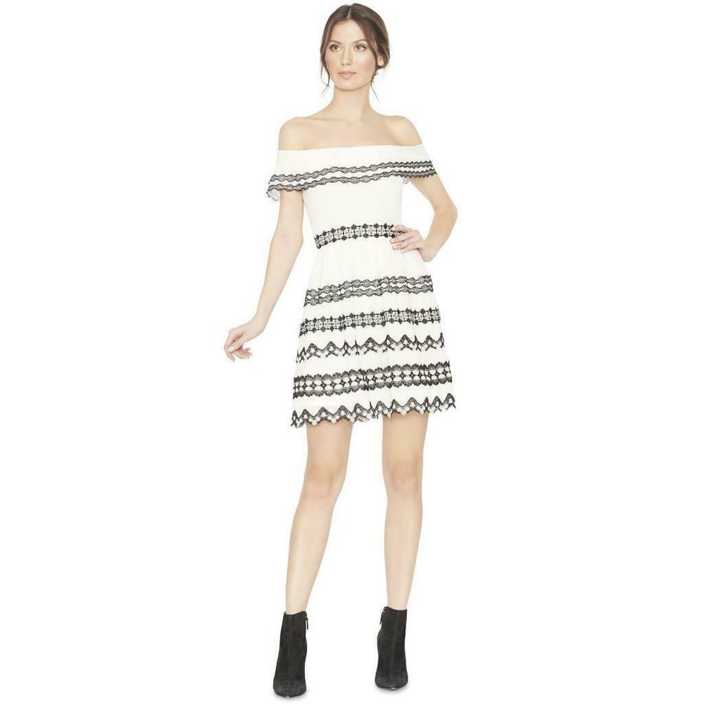 Alice + Olivia Rozzi Off Shoulder Dress 10